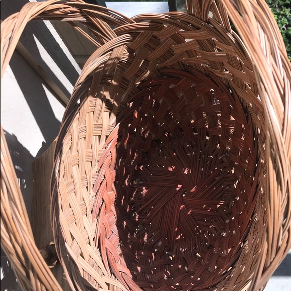 Boho Wicker Farm House Basket - Picture 3 of 4